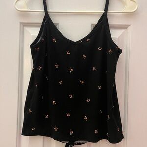 Olivia Rae Black Sleeveless Crop Camisole